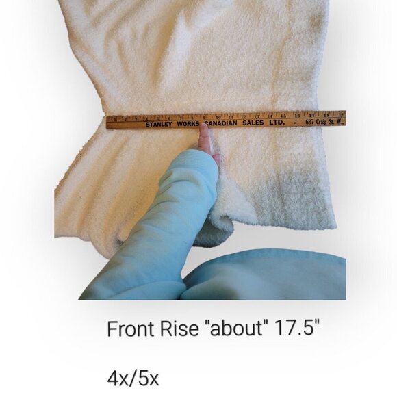 Warm Soft SKIMS Cozy Knit Pants Bone Size 4X5X Plus Size Stretchy Lounge Wear - Picture 9 of 14